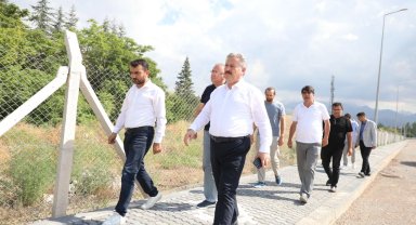 Kayseri Melikgazi'de yol çalışması tam gaz