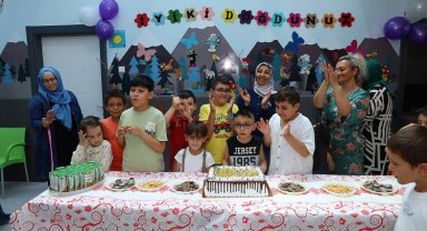 Kayseri'nin engelsiz çocuk evinde doğum günü etkinliği