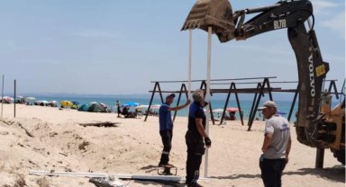 Keşan Belediyesinden Erikli'ye ücretsiz duş yaptı