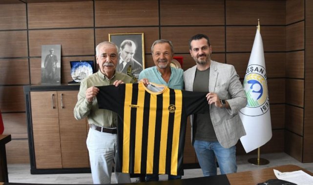 Keşanspor başkan adayı Şeref Aldanmaz, Mehmet Özcan'ı ziyaret etti