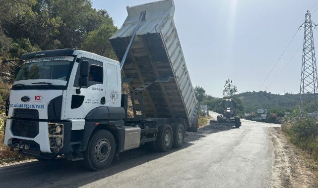 Milas Belediyesi ilçemizde yoğun çalışmalar gerçekleştiriyor