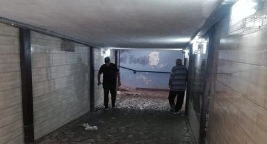 Mudanya Güzelyalı yaya altgeçidi çamur deryası içinde!