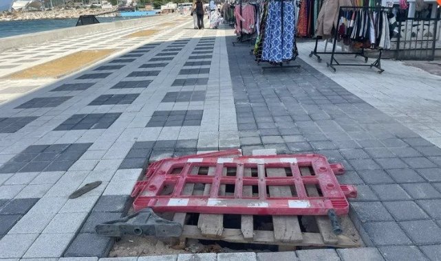 Mudanya'da tamamlanmayan sahil yollarına geçici yama