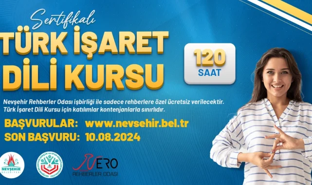 Nevşehir Belediyesi rehberler için sertifikalı 'Türk İşaret Dili' kursu açılacak