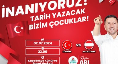 Nevşehir'de dev ekran Milliler için kurulacak