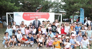 Nilüfer'de 300 çocuk 'Biz Bu Yaz Kütüphanedeyiz' etkinliğinde buluştu