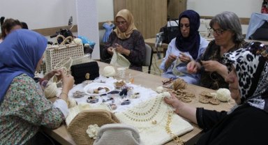 Sakarya'da engelsiz aileler iplerle muhteşem işler çıkardı