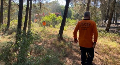 Yıldırım'dan söndürme çalışmalarına destek