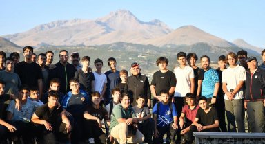 Ali Dağı'nda sabah sporu keyfi