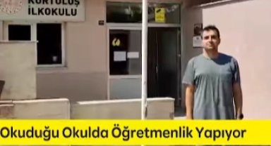 Anaokulu okuduğu okula müdür yardımcısı olarak geldi