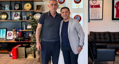 Arı'dan TFF Başkanı Hacıosmanoğlu'na ziyaret