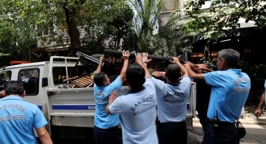 Bakırköy'de kaldırım işgaline karşı denetim