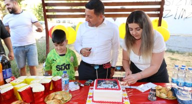 Başkan Arı'dan Minik Poyraz'a doğum günü sürprizi