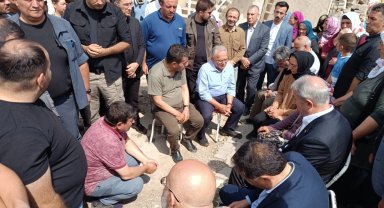 Başkan Büyükkılıç, Akar, Çiçek, Cıngı ve Üzüm ile birlikte taziye ziyaretinde bulundu