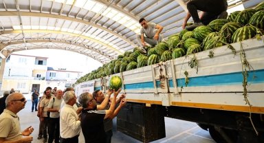 Bedava karpuza hücum ettiler