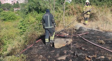 Bursa Yıldırım'daki ot yangını korkuttu