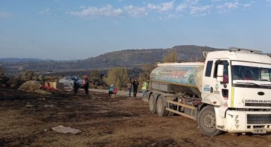 Çayırova Belediyesi'nden yangınla mücadeleye destek