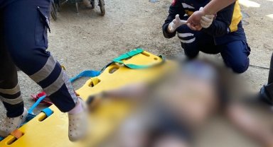 Düzce'de yüksek gerilim hattına kapılan işçi ağır yaralandı 