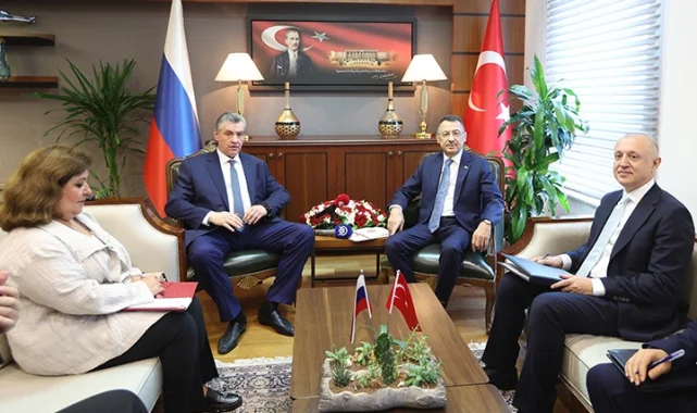 Fuat Oktay Rus mevkidaşıyla görüştü