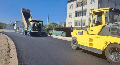 Gebze Kirazpınar'da asfaltlama yapıldı