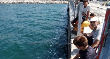 Gemlik sahili balıkçıların gözdesi