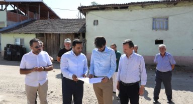 Hamamlı Mahallesinde sokaklar parke taşla kaplanıyor