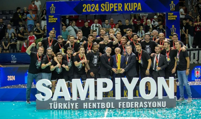Hentbol 2024 Erkekler Süper Kupası'nda şampiyon Beşiktaş