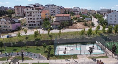Huzur Parkı'na yeni spor sahası