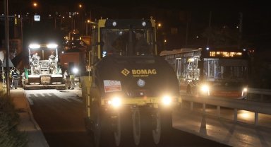 İsmet İnönü-2 Bulvarında gece çalışması başladı