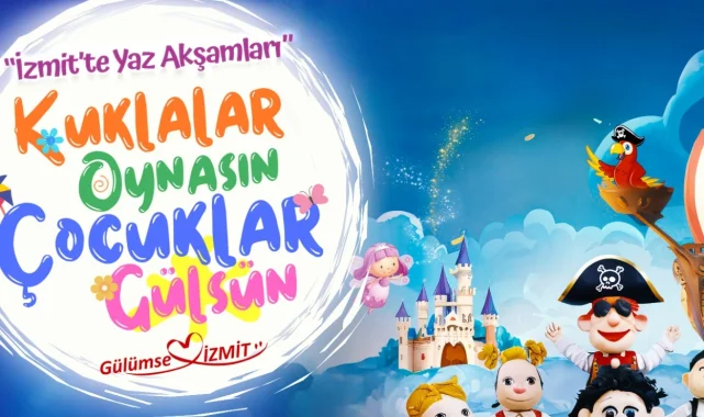 İzmit Yaz Akşamlarında çocuklar gülümseye devam ediyor
