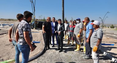Kahveci Dağı rekreasyon alanına ilk beton atıldı