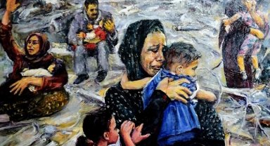 Kayseri Talas'ta Gazzeli çocuklar için sergi