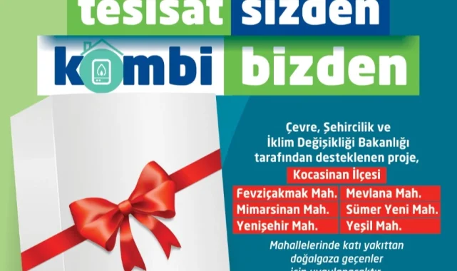 Kayseri'de 'Tesisat Sizden, Kombi Bizden' projesi için başvuru zamanı