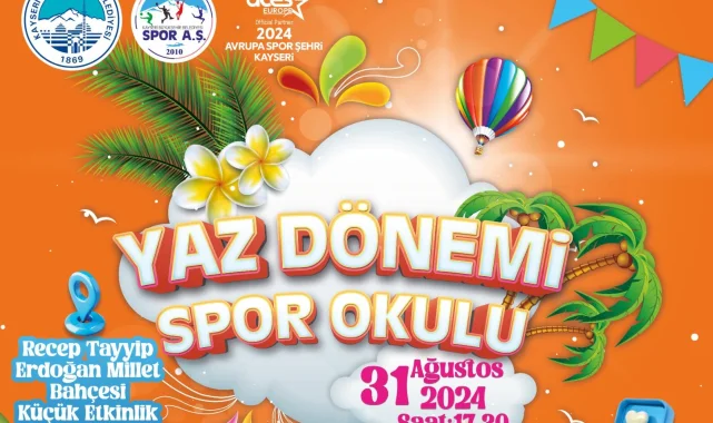 Kayseri'de yaz dönemi spor okulları dönem sonu etkinliği
