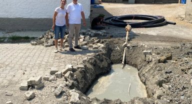 Kirezli çiftinden Tamer Kıral'a doğalgaz teşekkürü