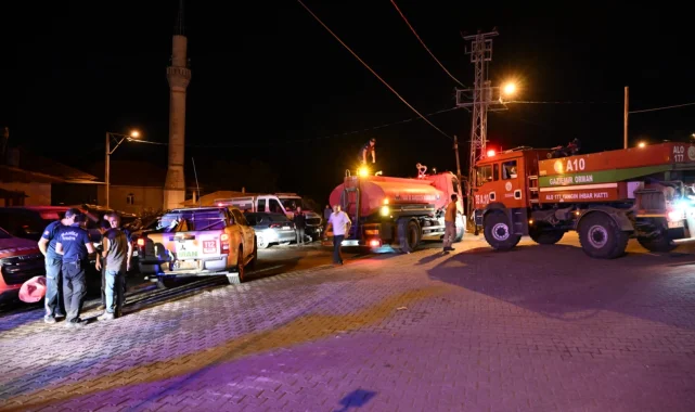 Manisa Büyükşehir tüm birimleriyle yangın bölgesinde