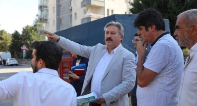 Melikgazi'nin sembol eseri Çarşı Melikgazi'de peyzaj çalışmaları başladı