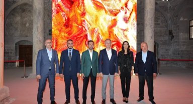 Nevşehir'de 'Mercan Rüyaları' dijital sergisi açıldı