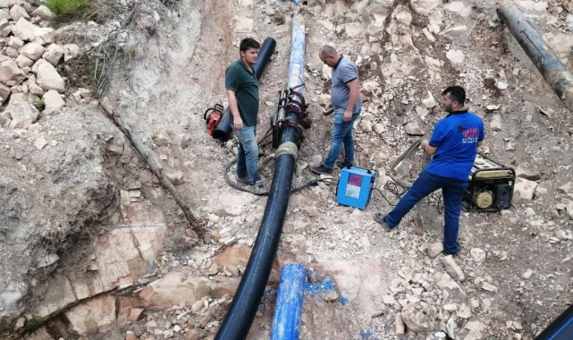 Perşembe'nin içme suyu ana isale hattını yenilendi