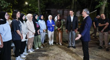 Sakarya'da Başkan Alemdar'dan kamp ateşi başında sohbet