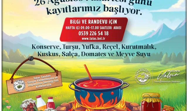 Talas'ta kışa hazırlık günleri başlıyor