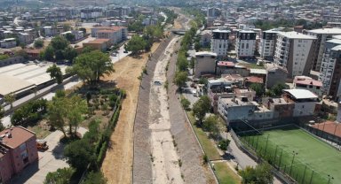 Yıldırım'da dere ıslah çalışmaları sürüyor