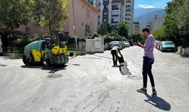 Yıldırım'da yol bakım çalışmaları sürüyor