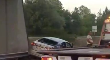 Anadolu Otoyolu'nda kaza: 2 yaralı