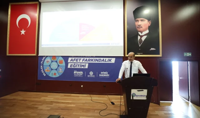 Bakırköy'de afet farkındalık eğitimleri sürüyor
