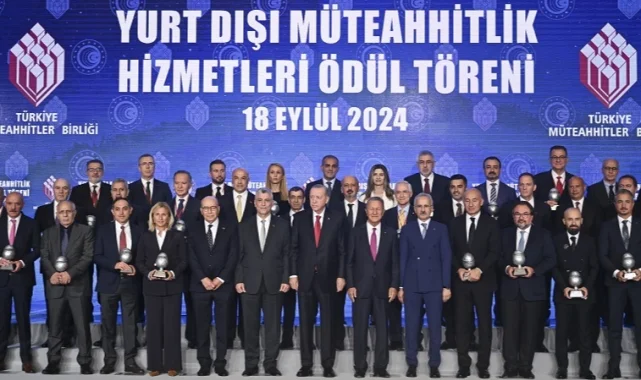 Başarılı 'Yurt Dışı Müteahhitlik Hizmetleri' ödüllendirildi