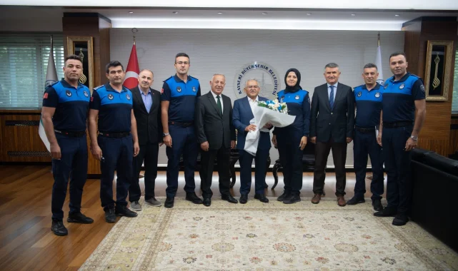 Başkan Büyükkılıç zabıta personelini kabul etti