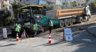 Bursa Mudanya'da yollara yerel bakım