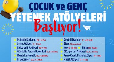 Bursa Osmangazi'nin yetenek atölyeleri üreten nesiller yetiştirecek