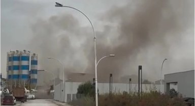 Bursa'da ruhsatsız çalışan çimento tesisi Nilüferlileri isyan ettirdi